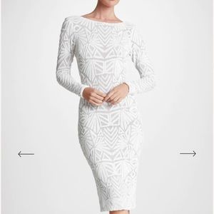 Dress the Population Emery Dress in White